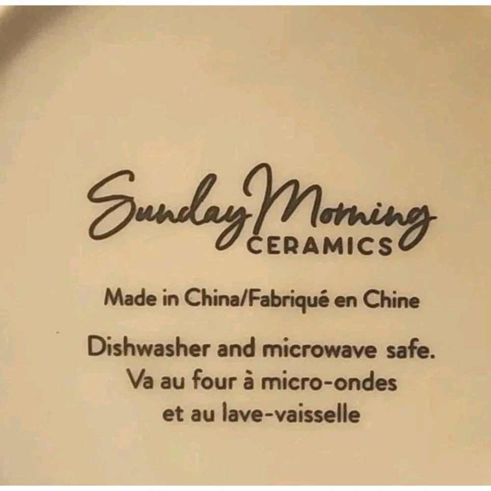 Sunday Morning Ceramics Appetizer Plate In Taupe And Ivory Floral Print 6